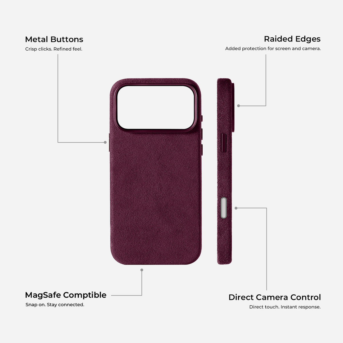 iPhone 17 Pro Alcantara Case