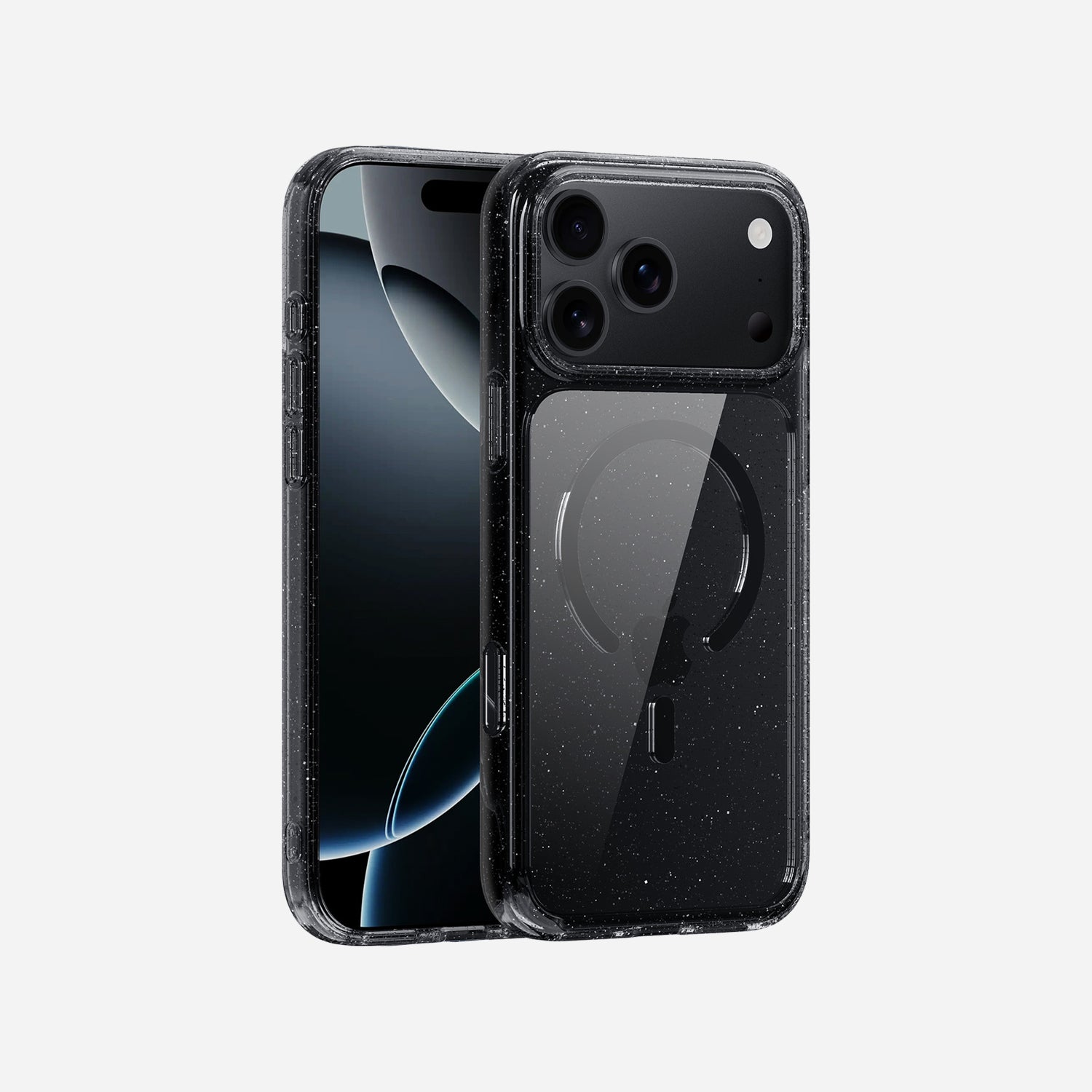 iPhone 17 Pro Clear Glitter Case with MagSafe