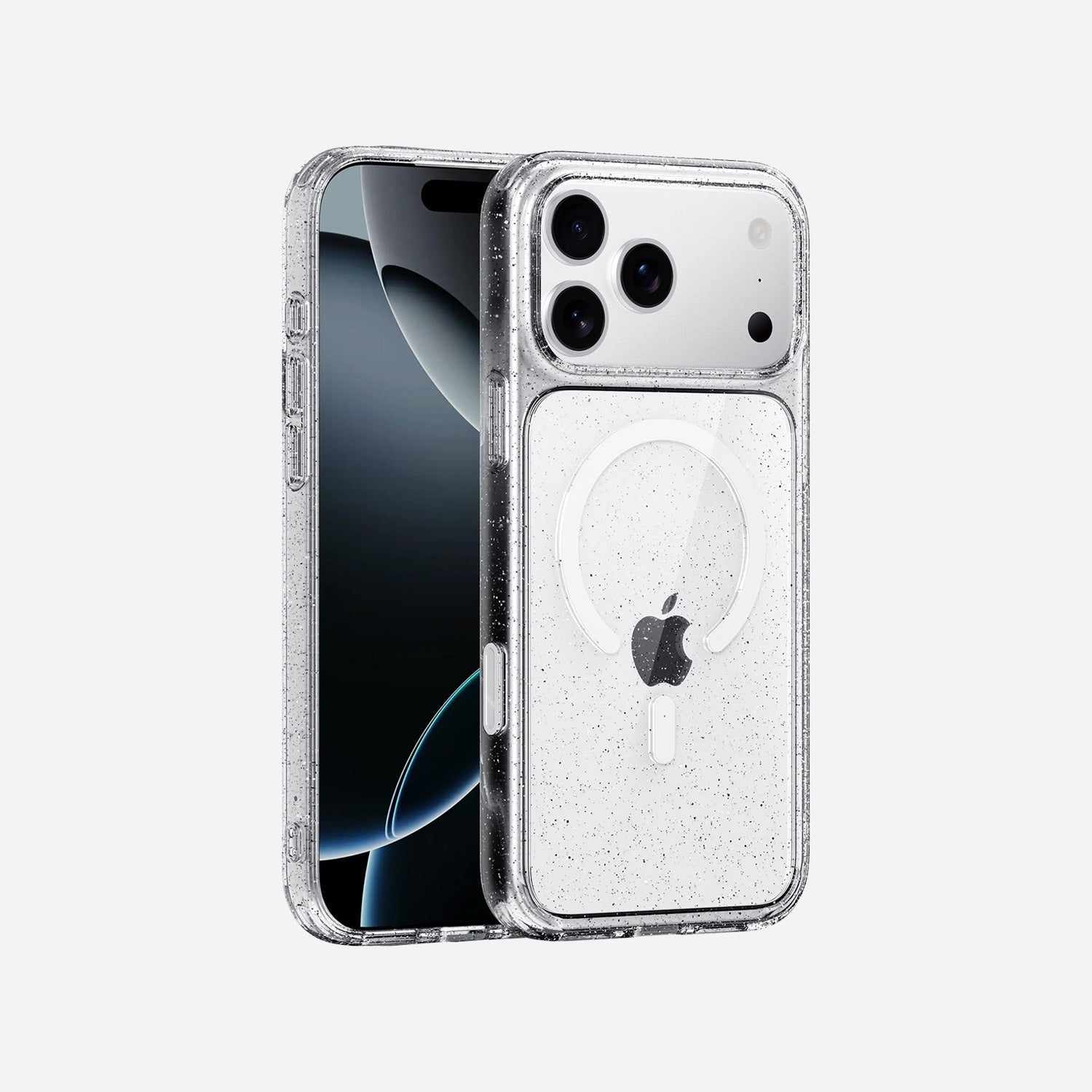 iPhone 17 Pro Clear Glitter Case with MagSafe