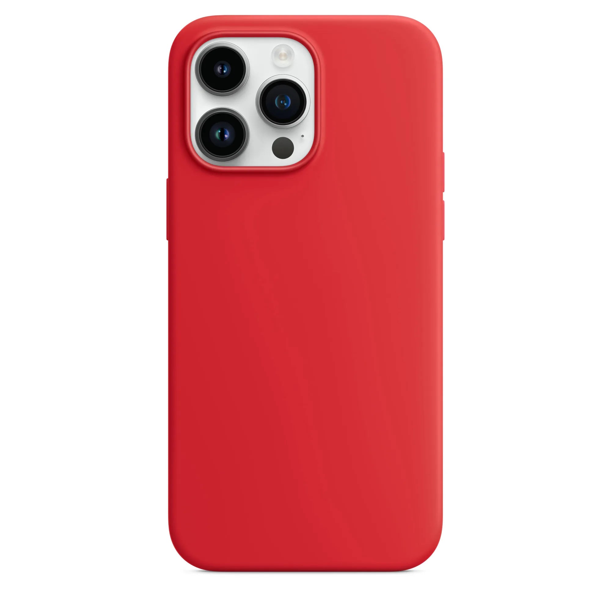 iPhone 14 Pro Max silicone case with MagSafe - red