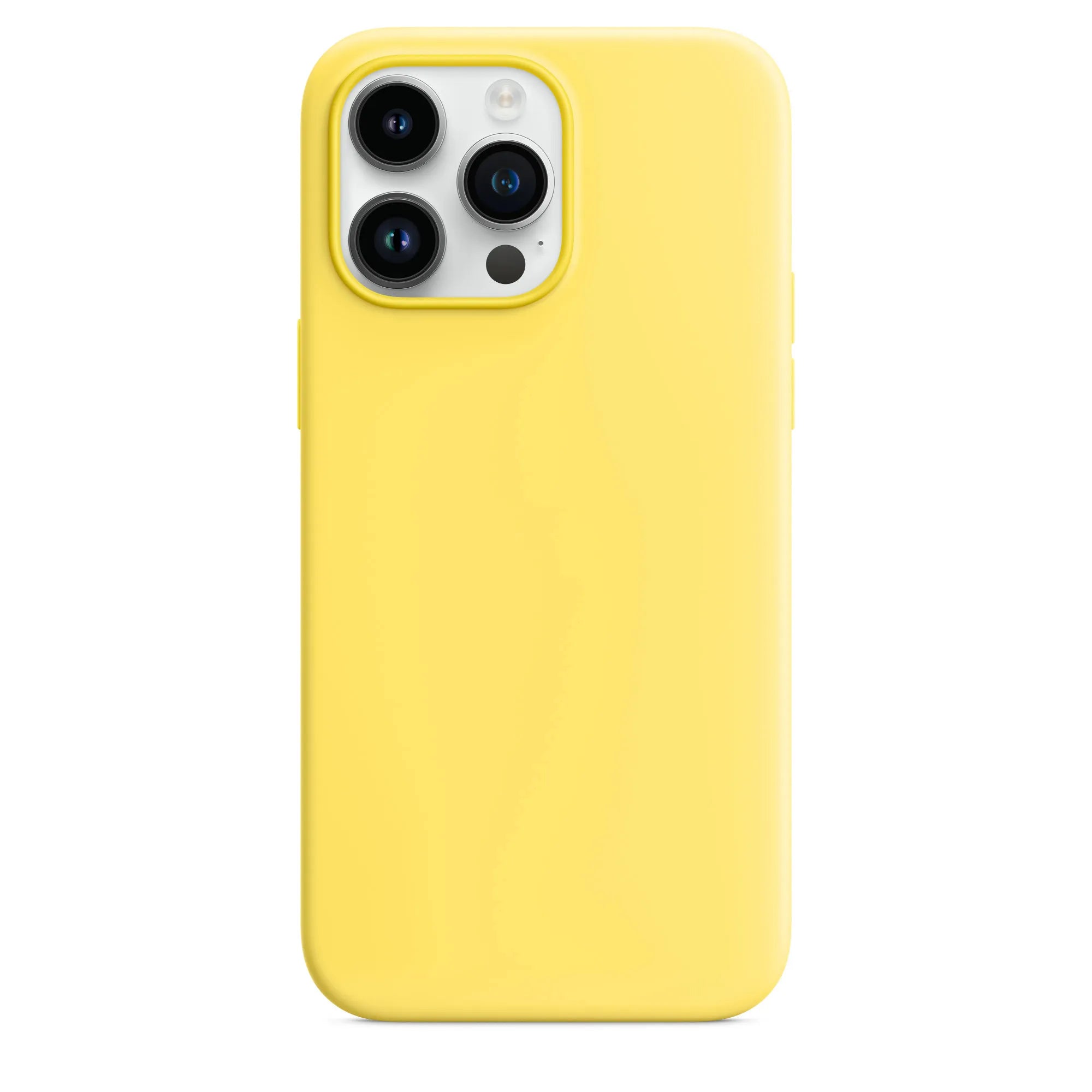 iPhone 14 Pro Max silicone case with MagSafe - yellow