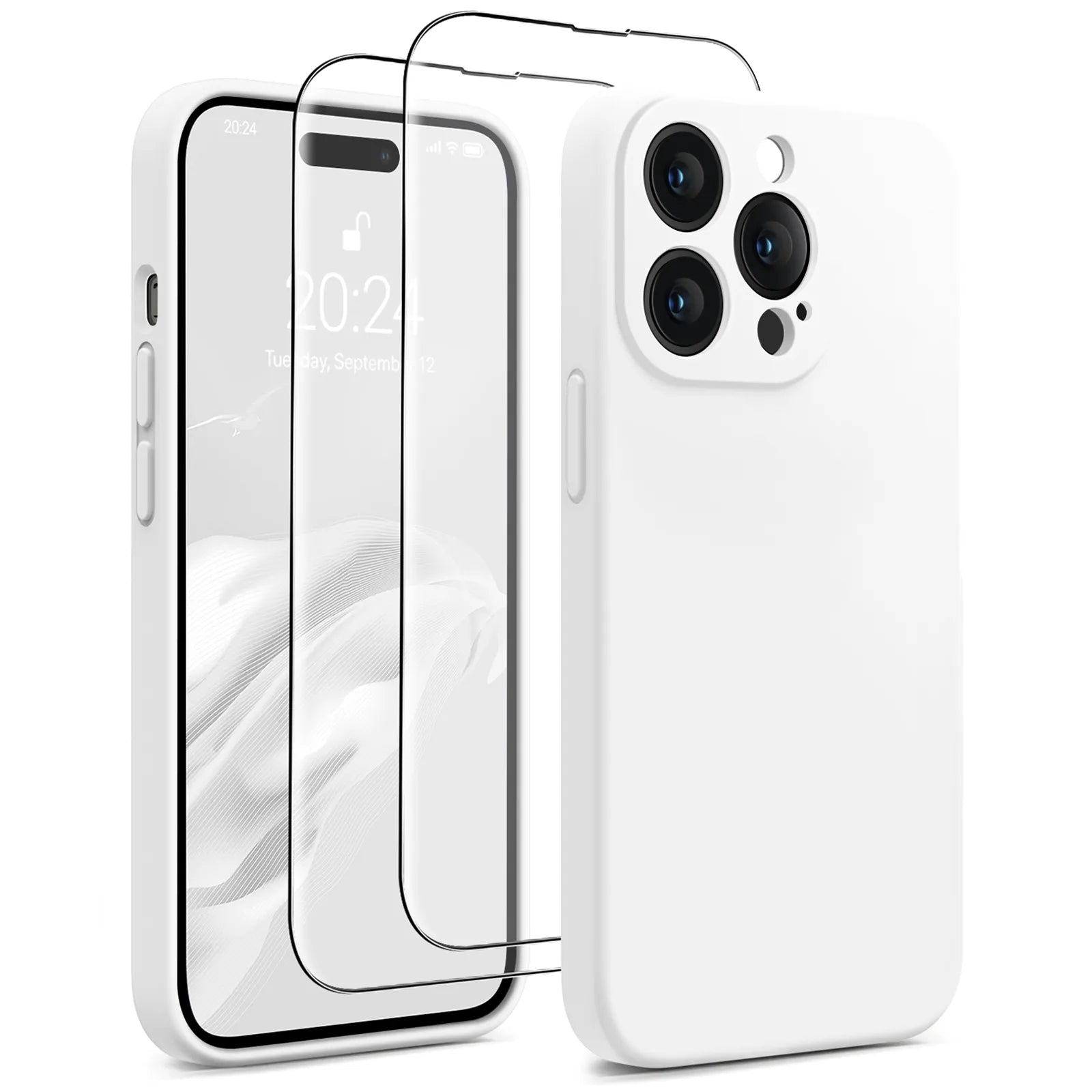 iPhone 14 Pro Silicone Case with Screen Protectors