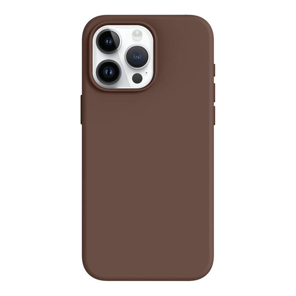 iPhone 15 Pro Max silicone case#color_chocolate