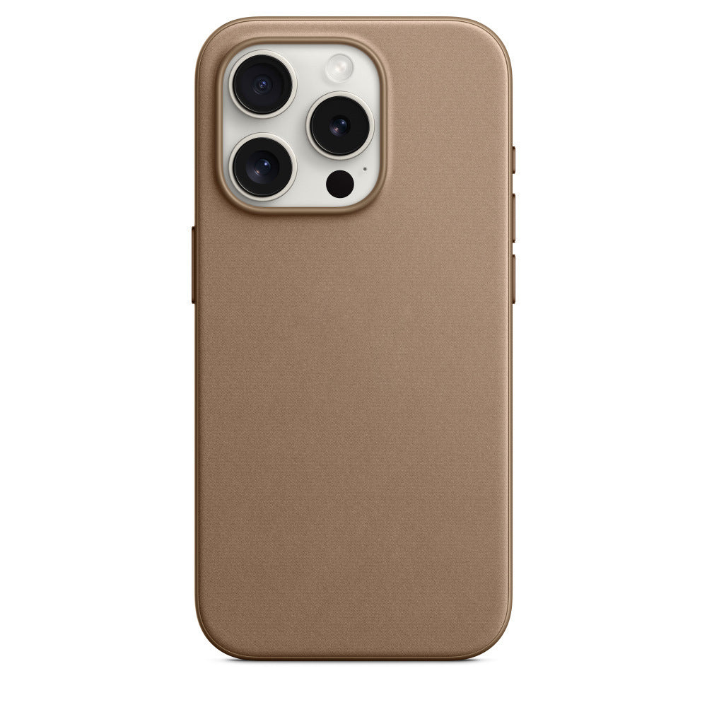 iPhone 15 Pro Max fine woven case with MagSafe#color_light brown