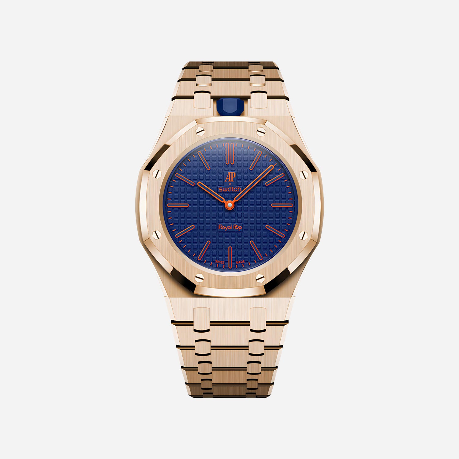 Rose Gold Stainless Steel Bracelet & Case for AP x Swatch Royal Pop