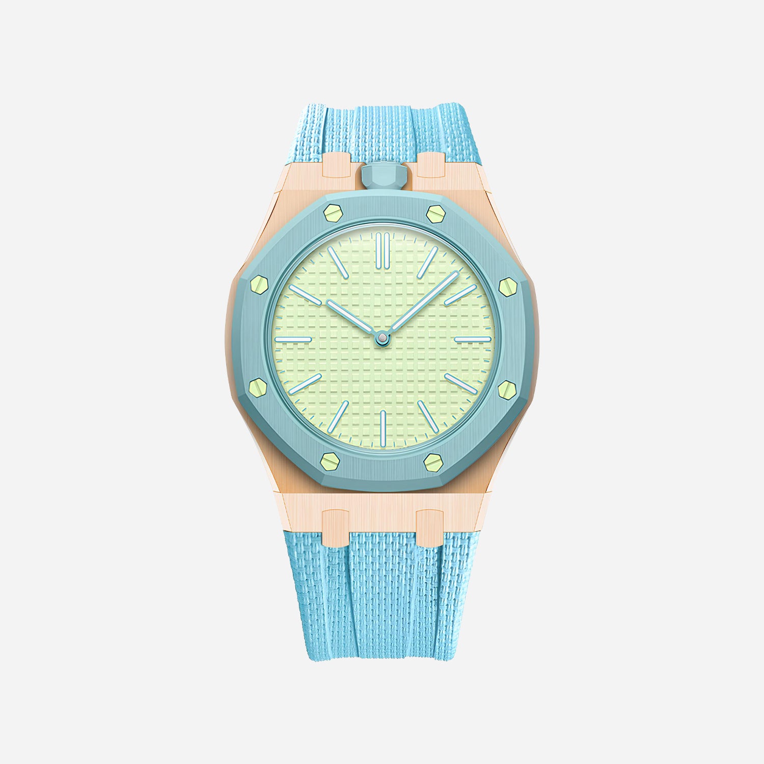 Rubber Strap & Case for AP x Swatch Royal Pop BLAUE ACHT
