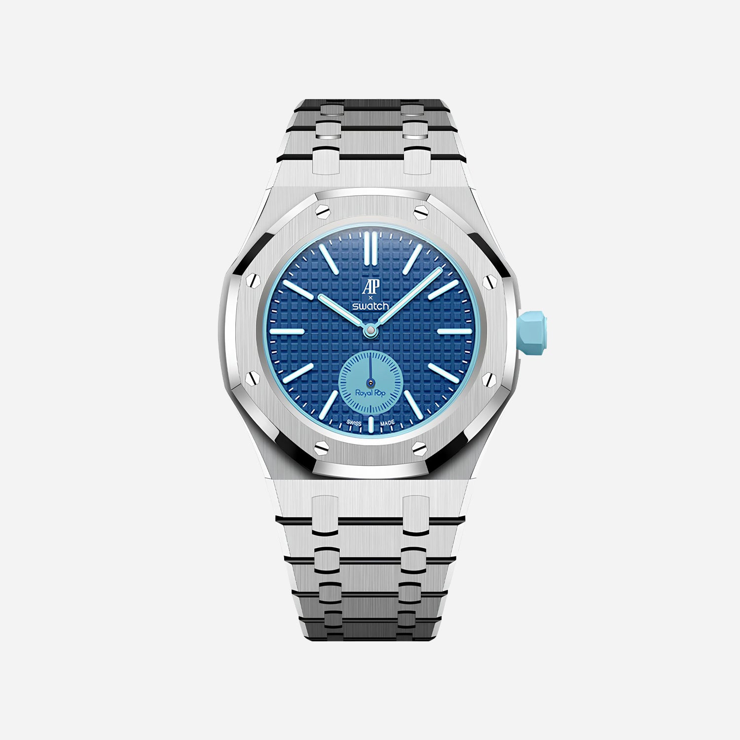 Stainless Steel Bracelet & Case for AP x Swatch Royal Pop