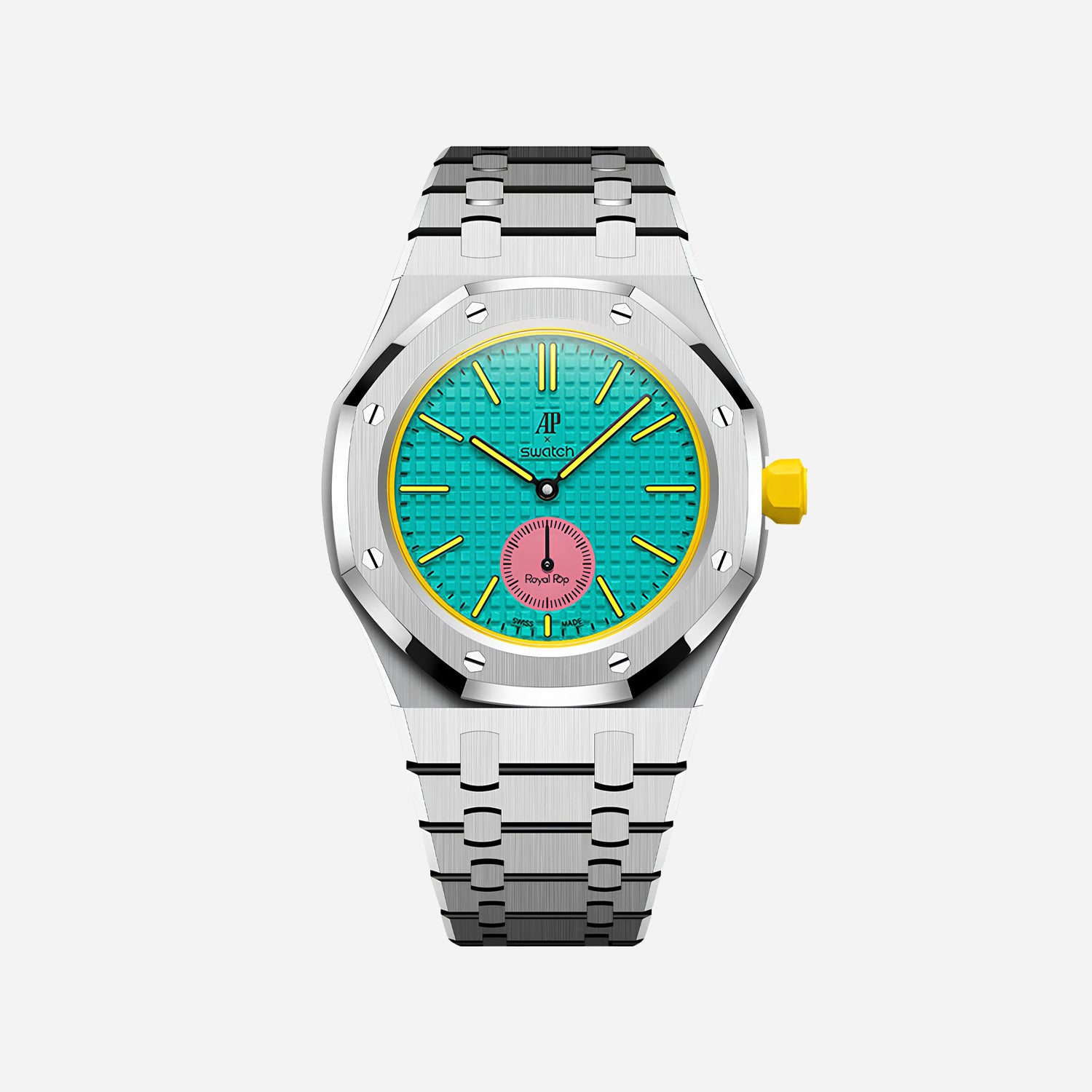 Stainless Steel Bracelet & Case for AP x Swatch Royal Pop