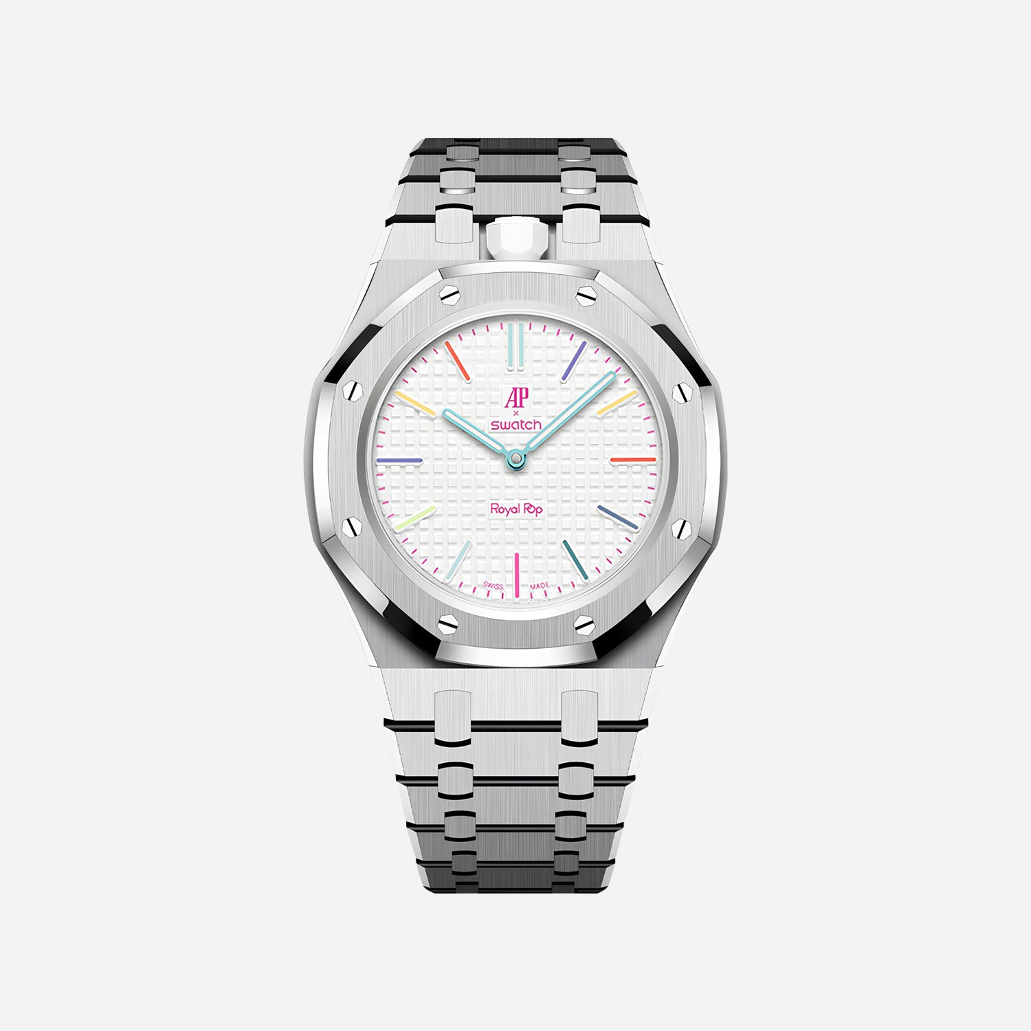 Stainless Steel Bracelet & Case for AP x Swatch Royal Pop