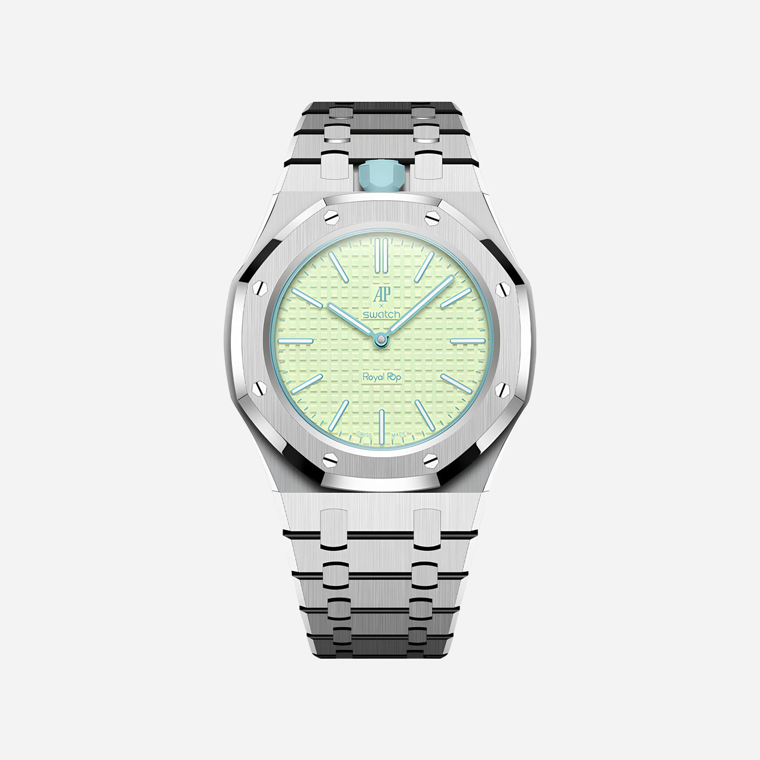 Stainless Steel Bracelet & Case for AP x Swatch Royal Pop
