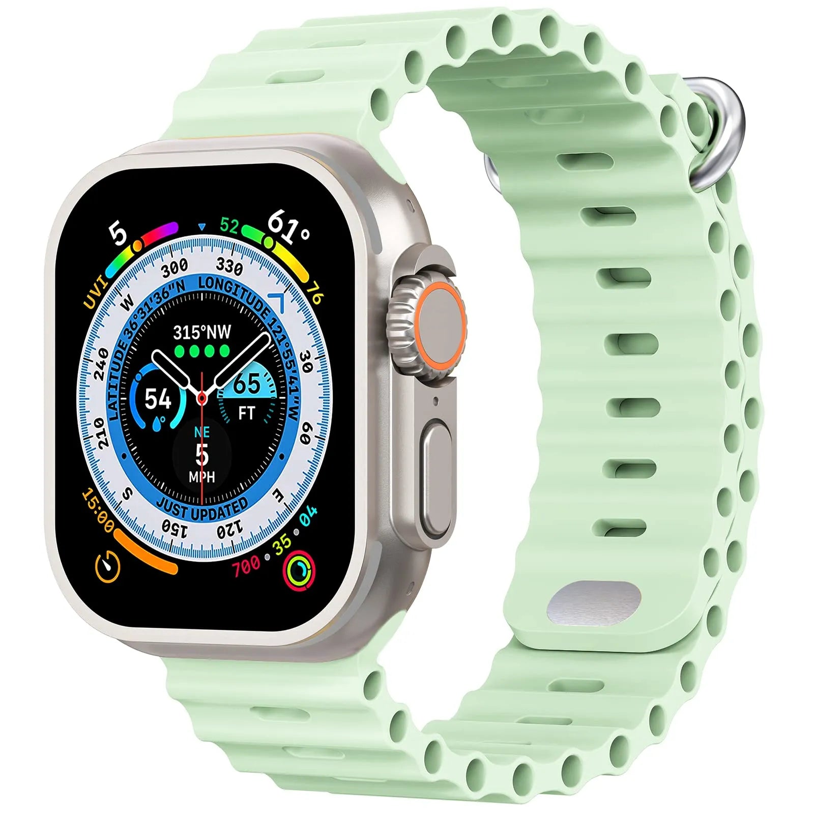 Apple Watch ocean band#color_ice green