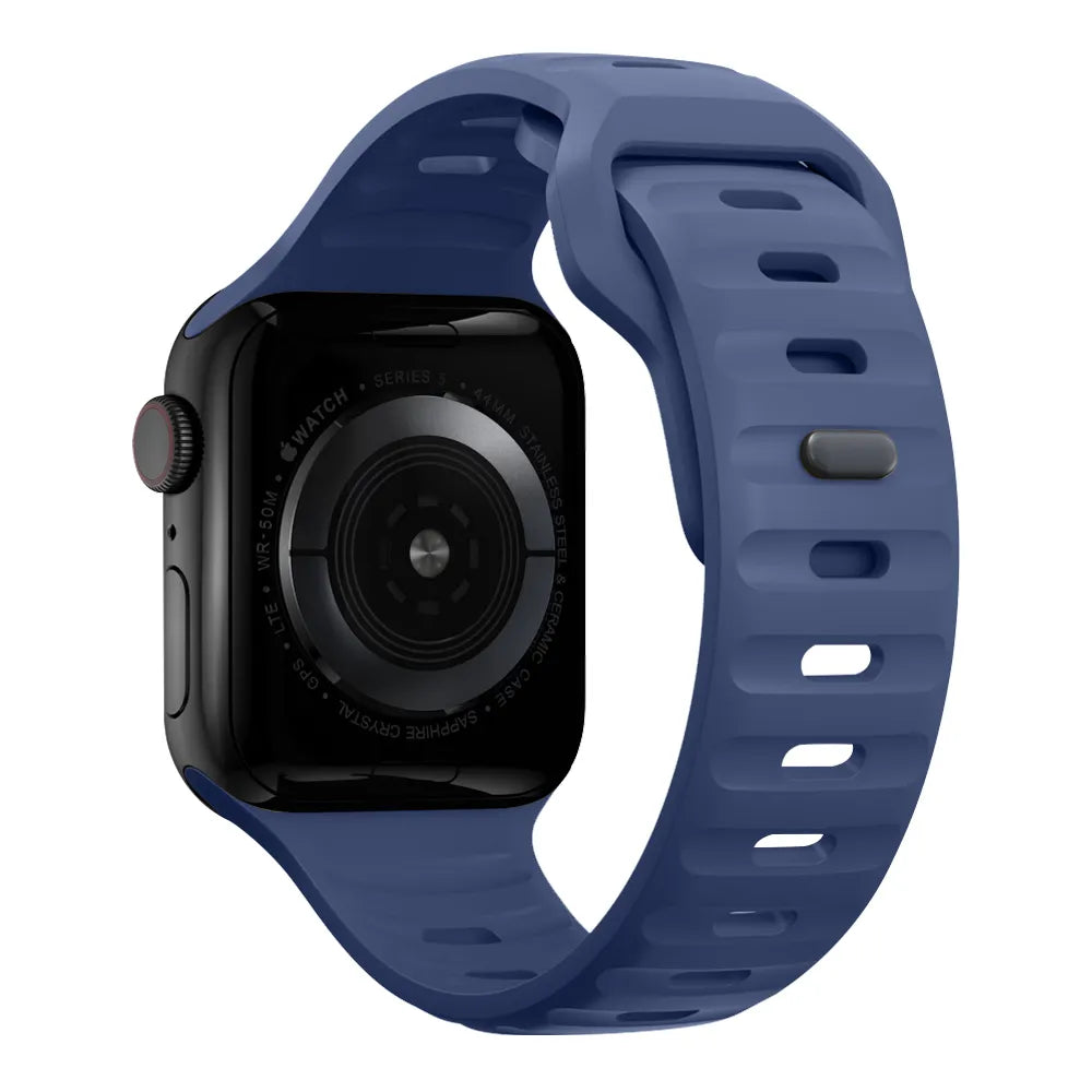 waterproof Apple Watch silicone band#color_navy blue
