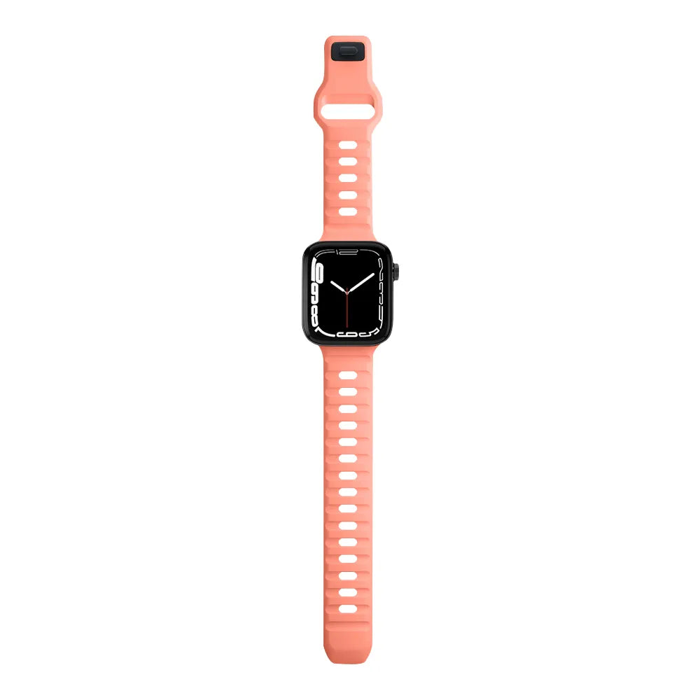 waterproof Apple Watch silicone band#color_pink