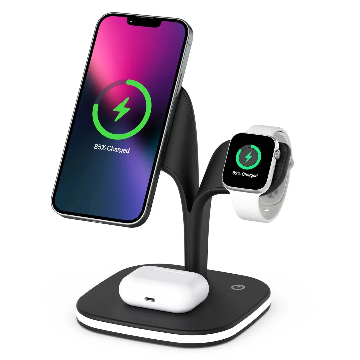 4 in 1 Magnetic wireless charging station#color_black