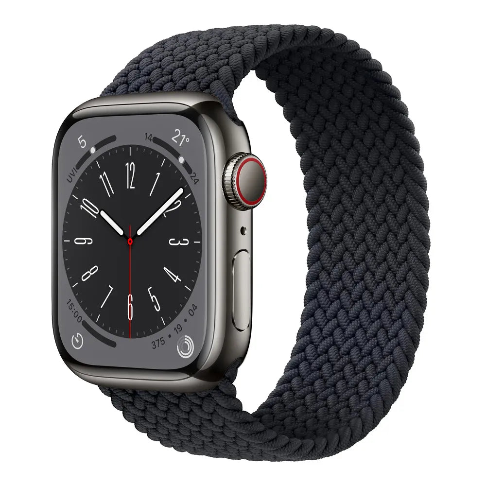 Apple Watch Braided Solo Loop - black#color_black