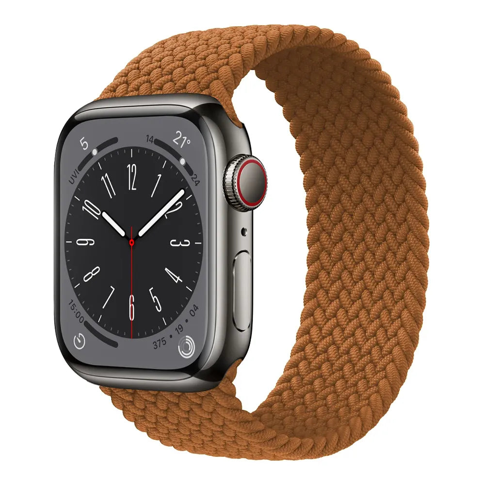 Apple Watch Braided Solo Loop - light brown#color_light brown