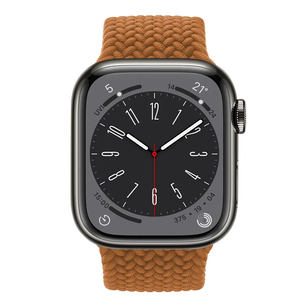 Apple Watch Braided Solo Loop - light brown#color_light brown