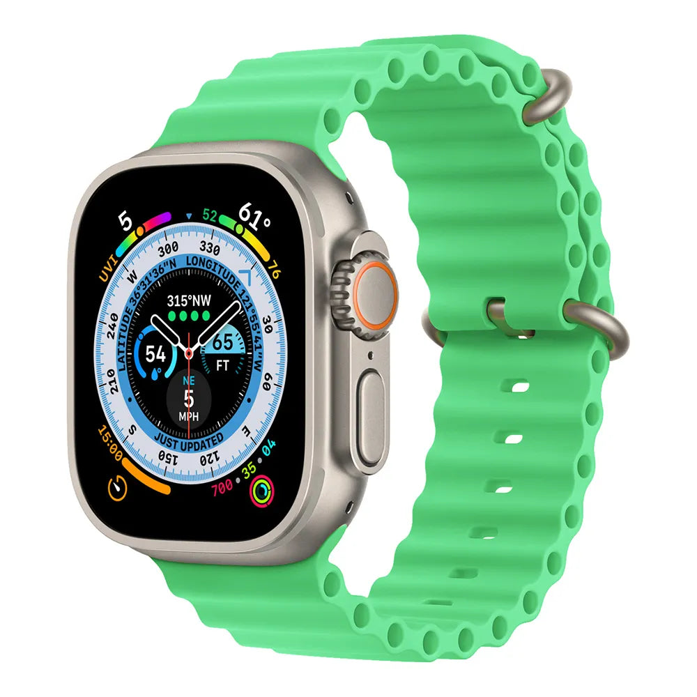Apple Watch ocean band - bright green