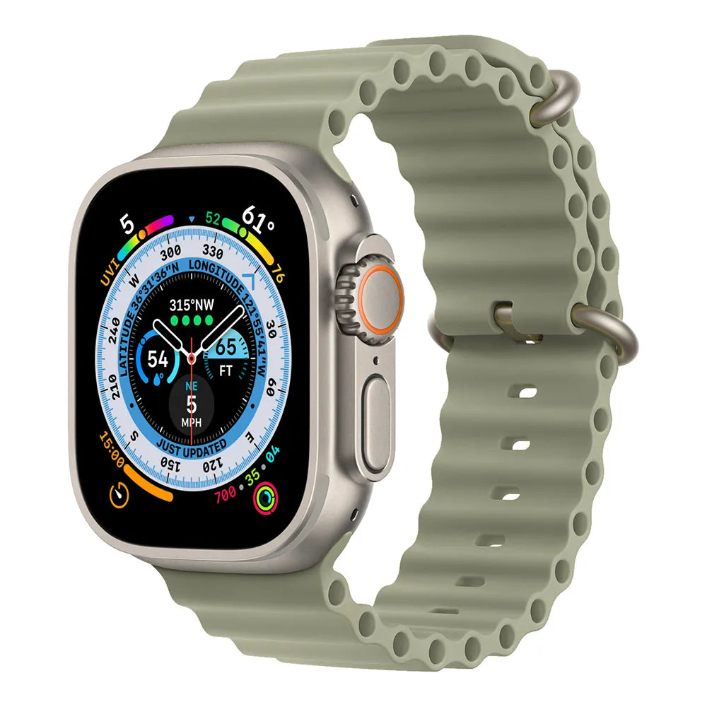 Apple Watch ocean band - calke green