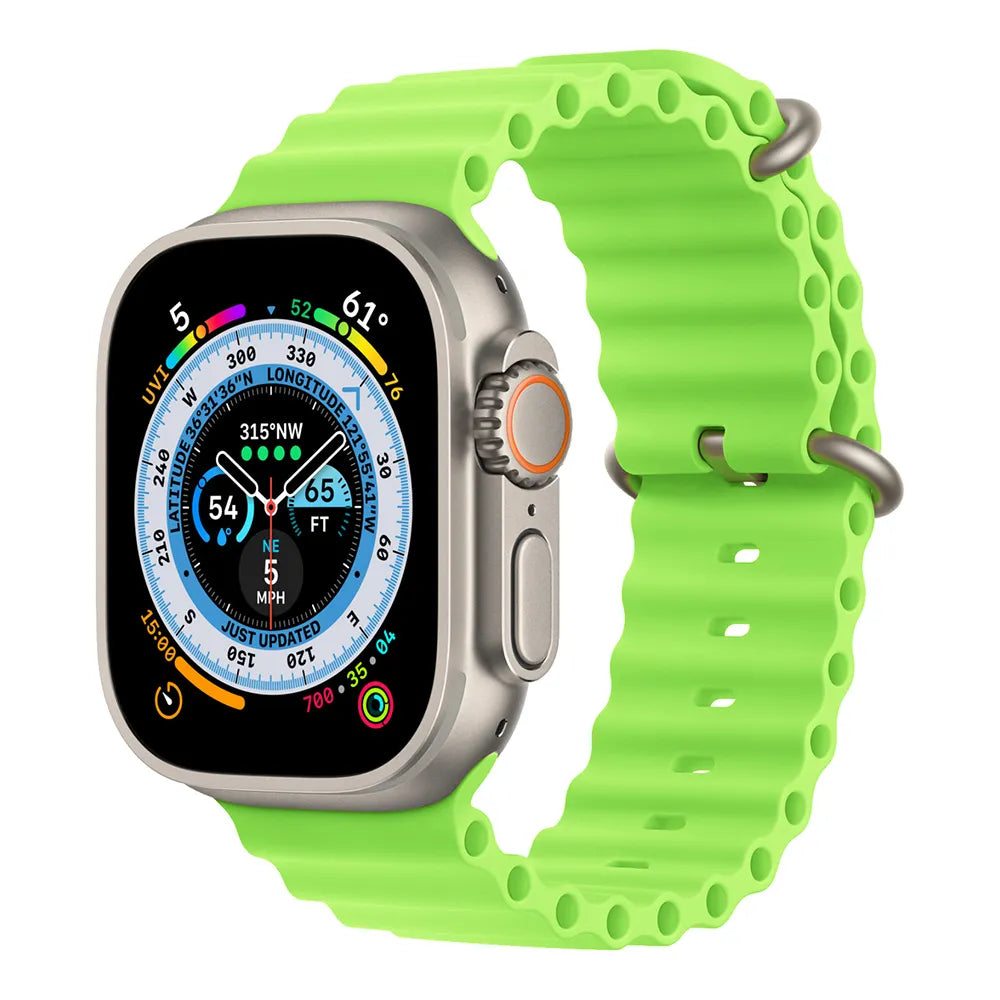 Apple Watch ocean band - neon green