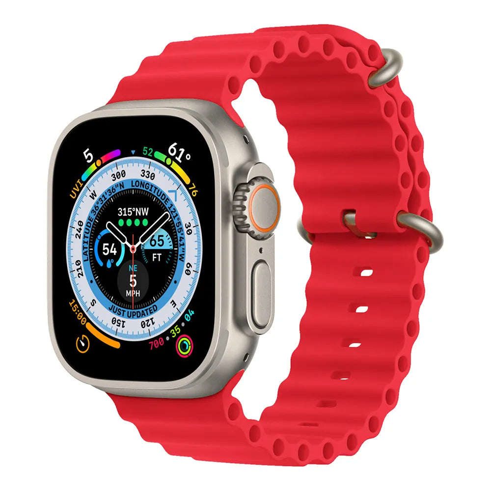Apple Watch ocean band - red