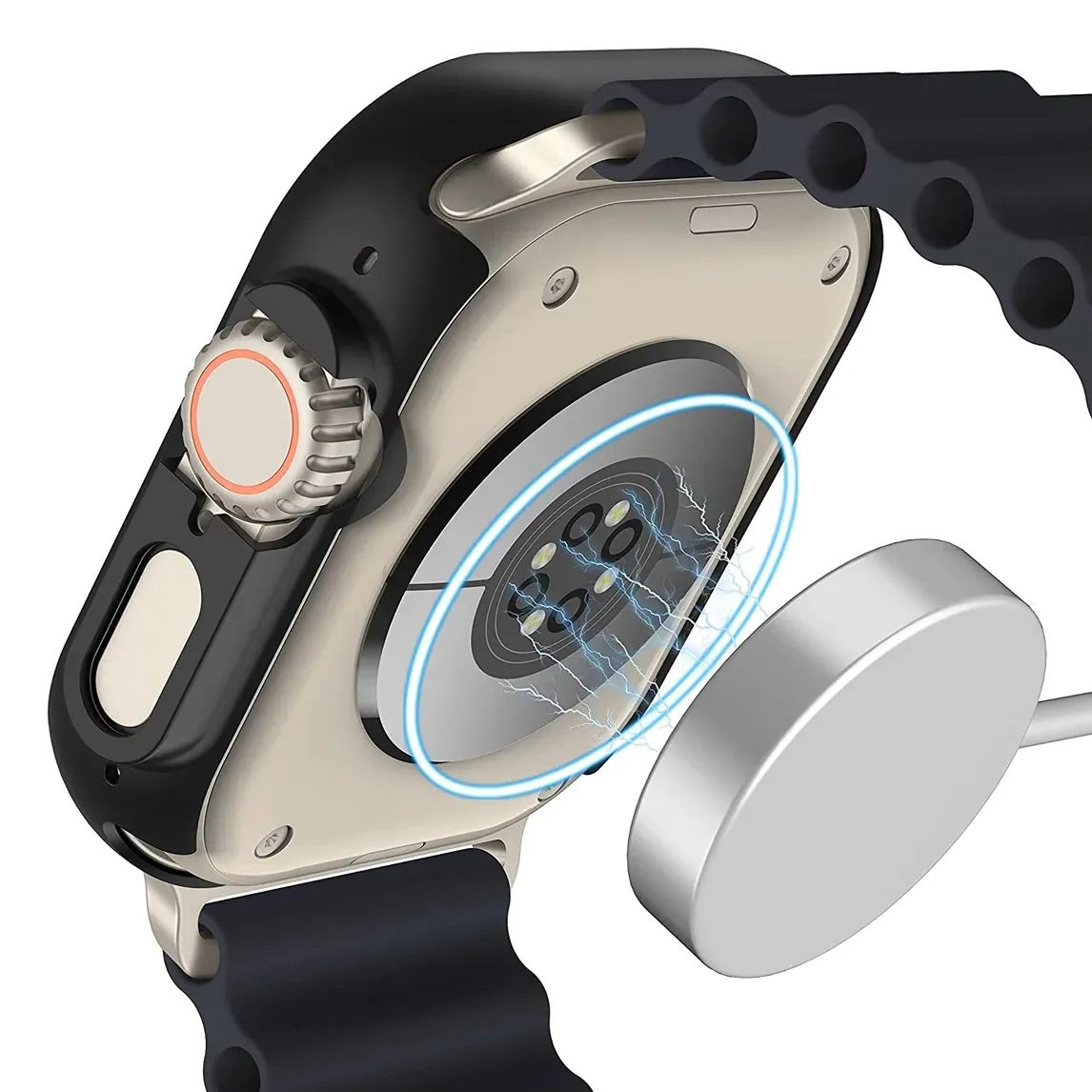 Apple Watch Ultra Screen Protector case - black#color_black