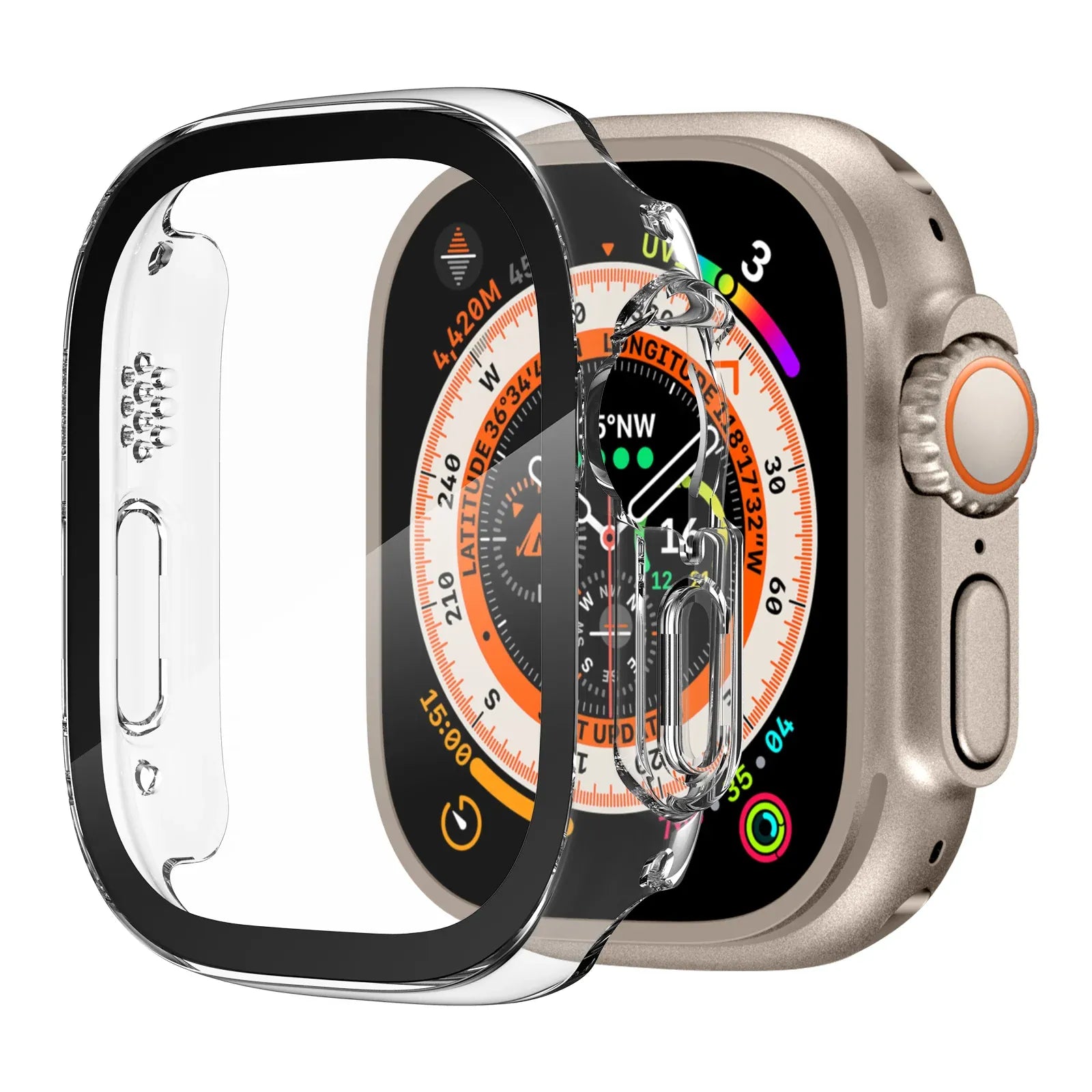 Apple Watch Ultra Screen Protector case - clear#color_clear