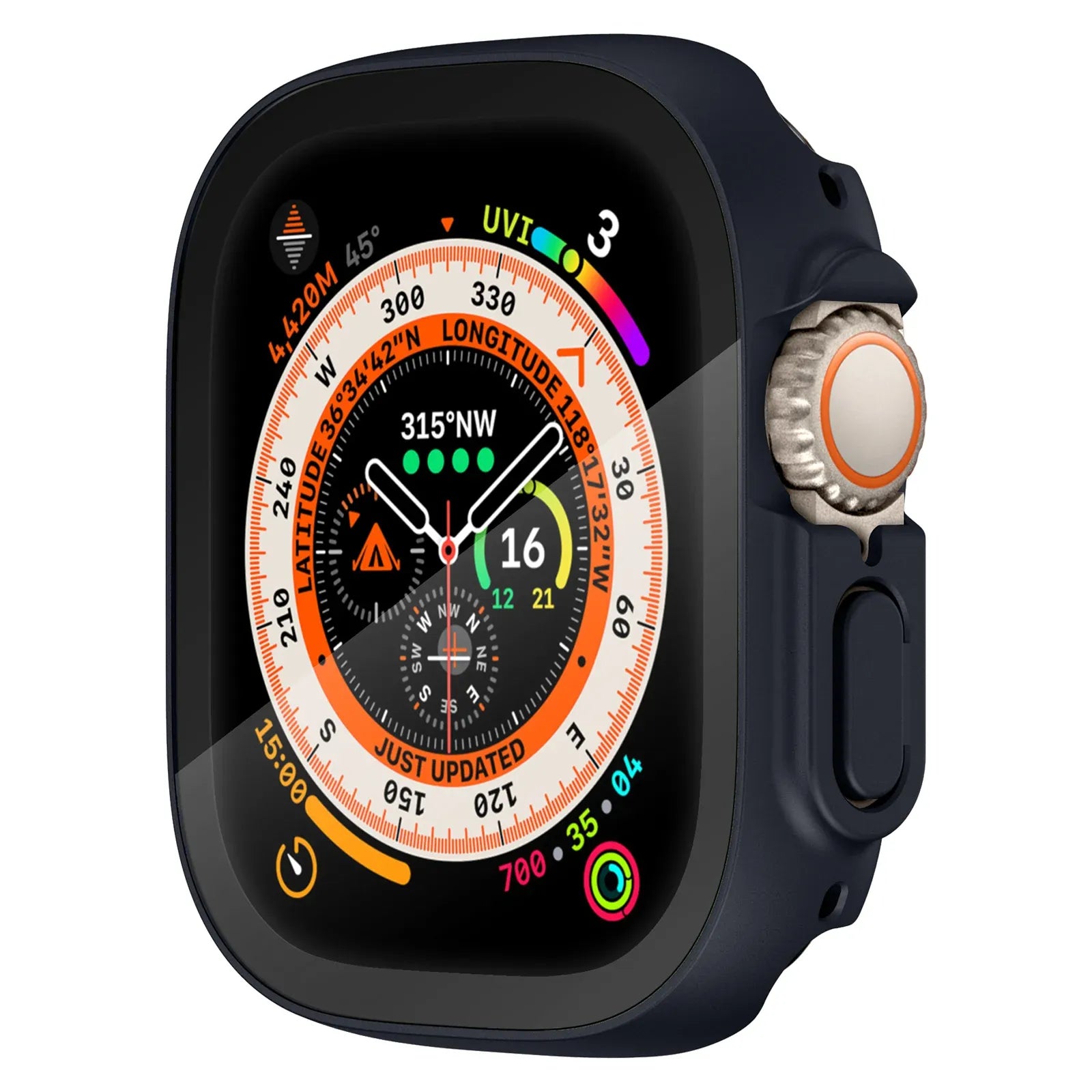Apple Watch Ultra Screen Protector case - midnight blue#color_midnight blue