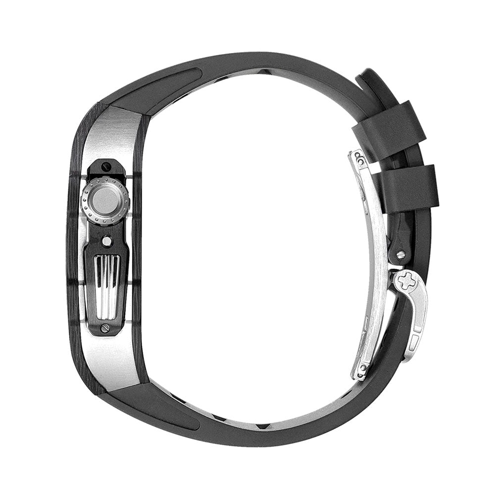 carbon fiber Apple Watch case - black#color_black