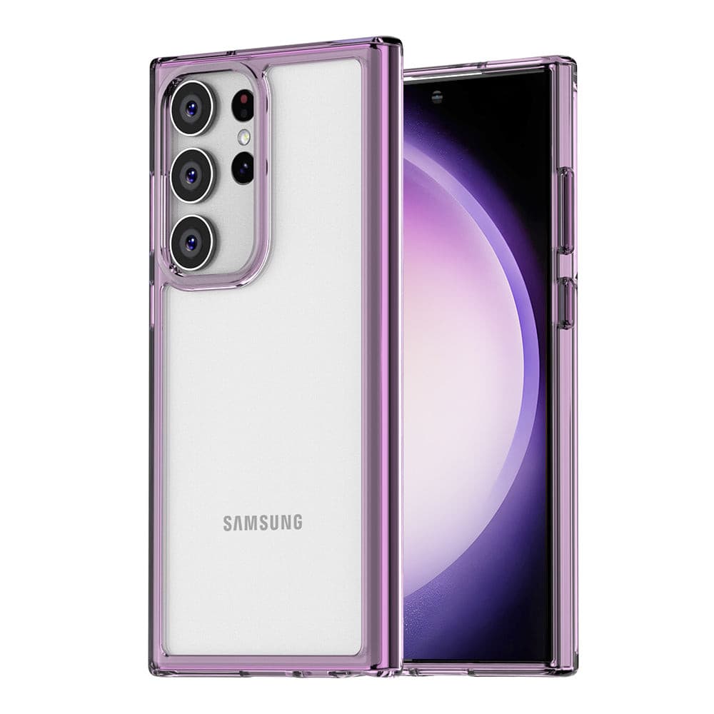 Galaxy S23 Ultra clear case#color_purple