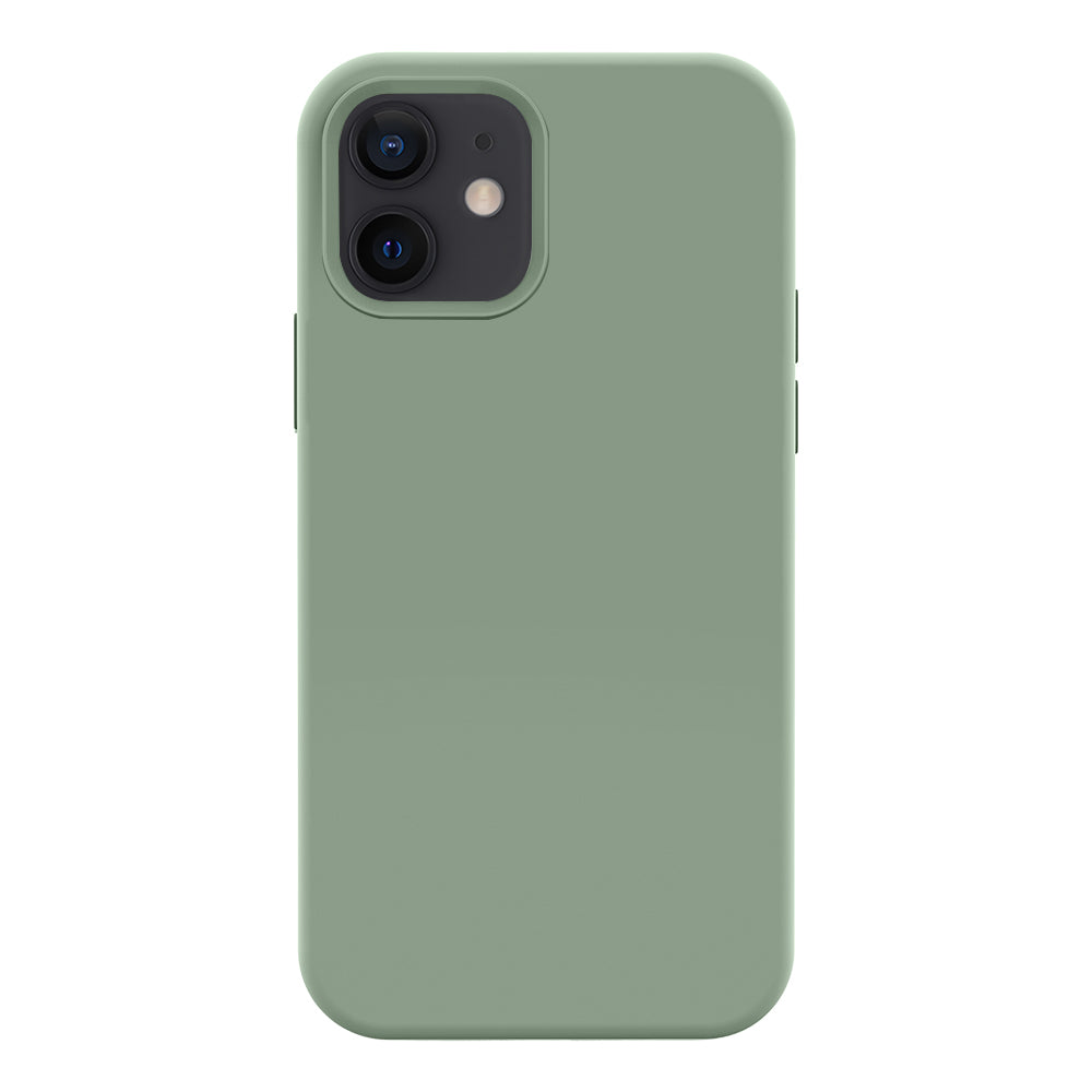 iPhone 12 silicone case - calke green#color_calke green