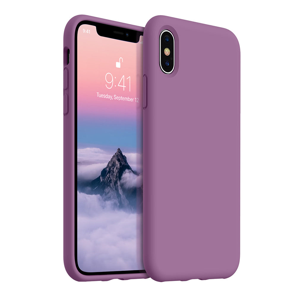 iPhone XS Max silicone case - lilac purple#color_lilac purple