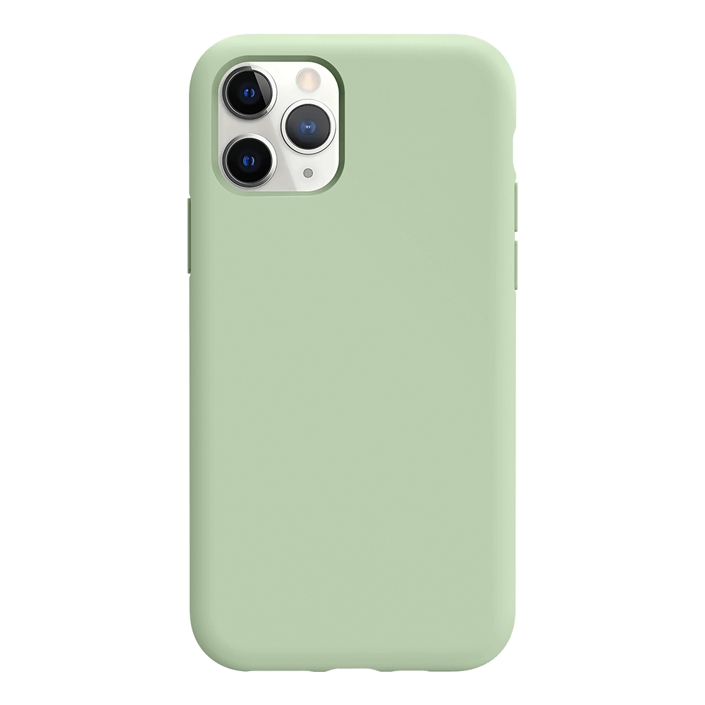 iPhone 11 Pro Max silicone case - pale green#color_pale green