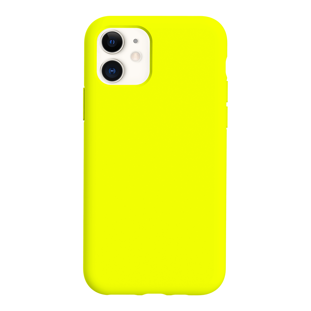 iPhone 11 silicone case - fluorescent yellow#color_fluorescent yellow
