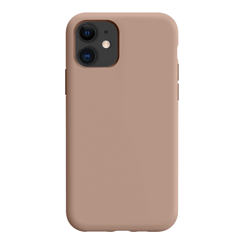 iPhone 11 silicone case - light brown#color_light brown