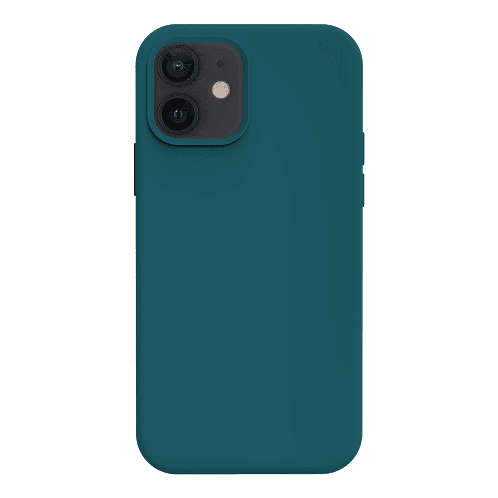 iPhone 12 Mini silicone case - teal