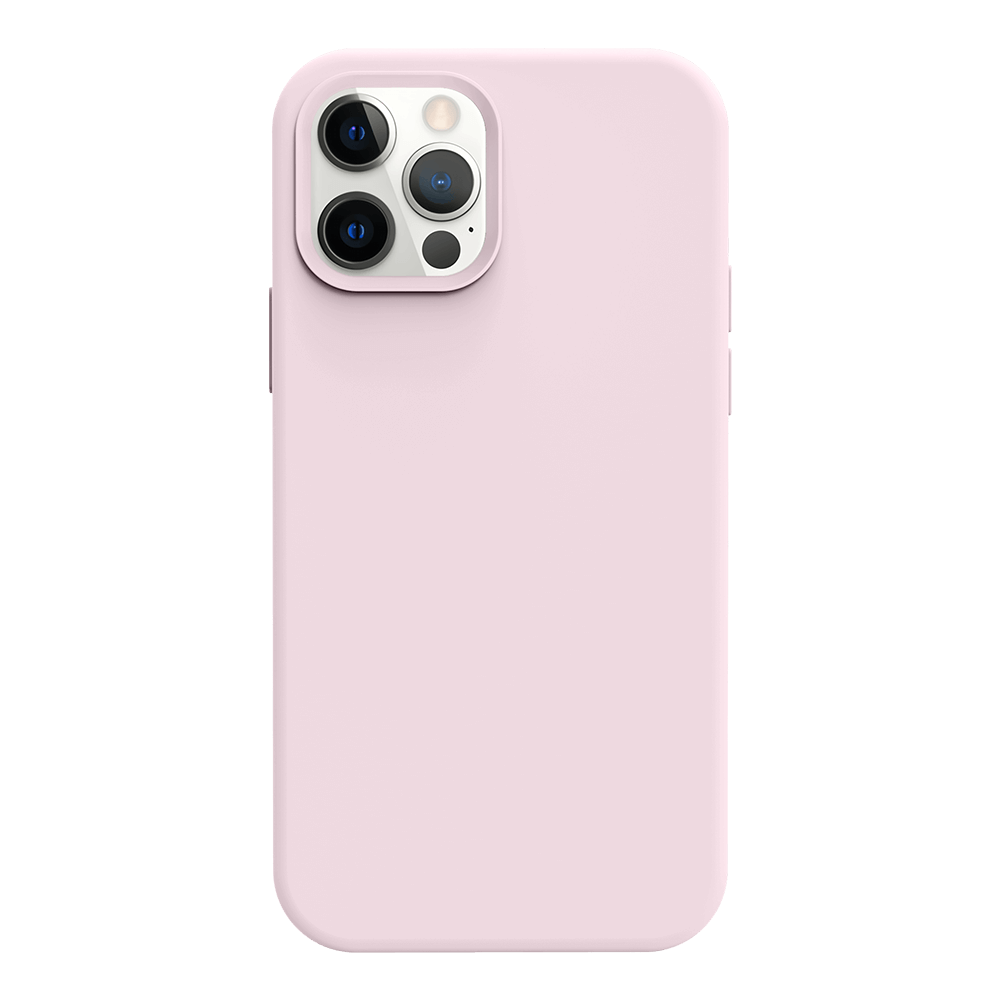 iPhone 12 Pro Max silicone case - ice pink#color_ice pink