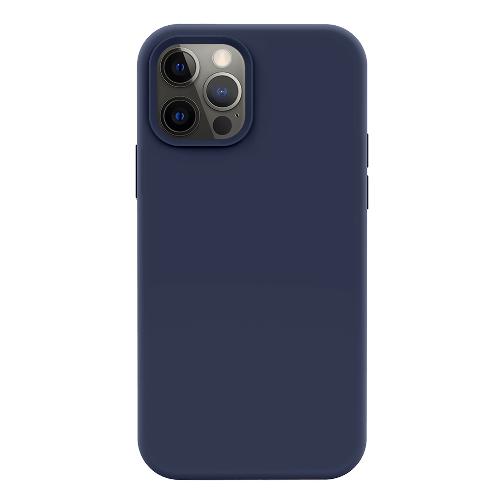 iPhone 12 Pro Max silicone case - midnight blue#color_midnight blue