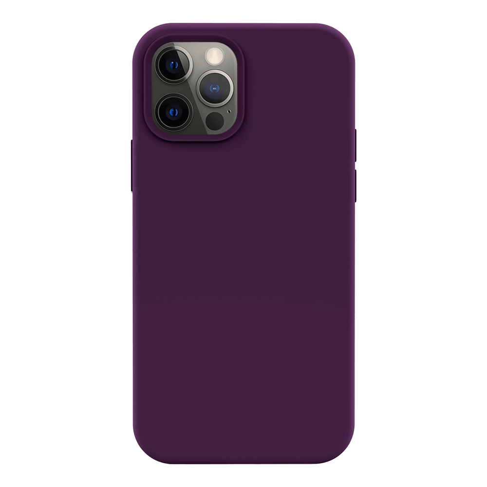 iPhone 12 Pro Max silicone case - purple#color_purple