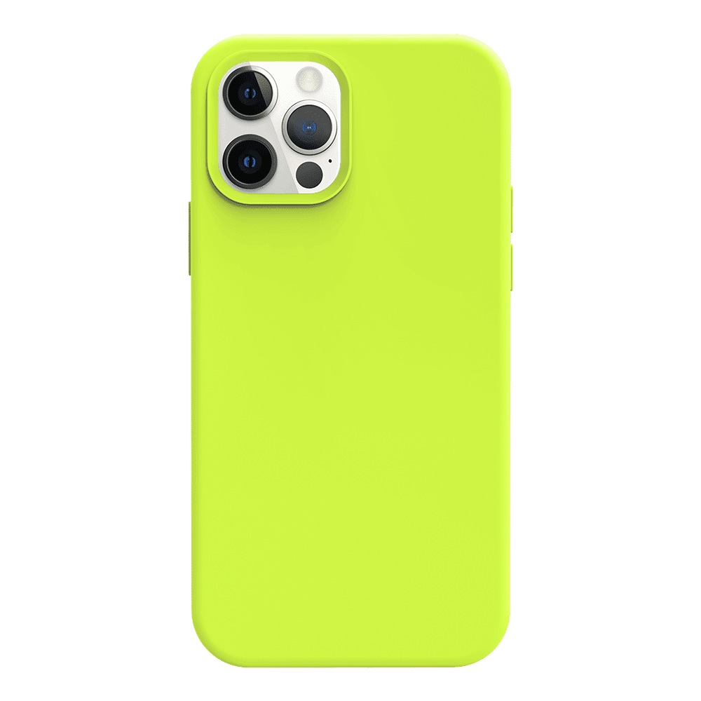 iPhone 12 Pro silicone case - fluorescent yellow#color_fluorescent yellow