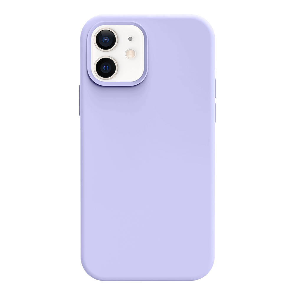 iPhone 12 silicone case - light purple#color_light purple