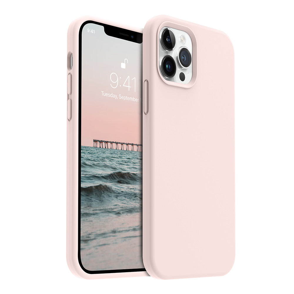 iPhone 12 Pro silicone case - pink#color_pink
