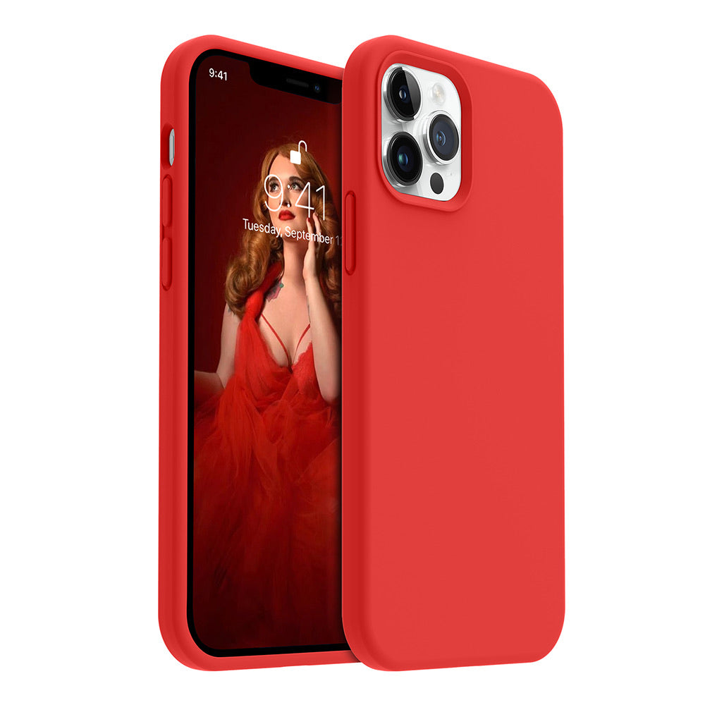 iPhone 12 Pro silicone case - red#color_red