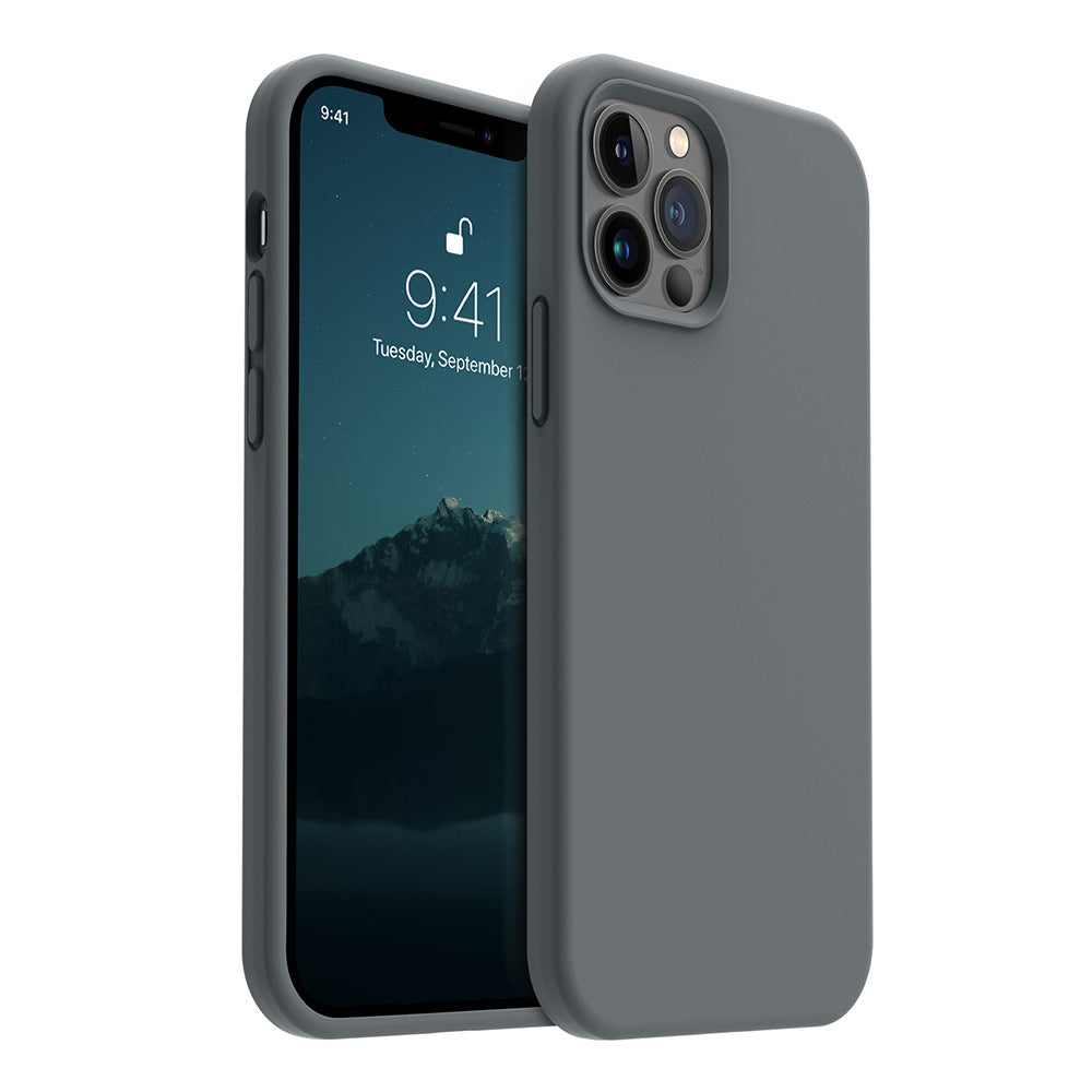 iPhone 12 Pro silicone case - space gray#color_space gray
