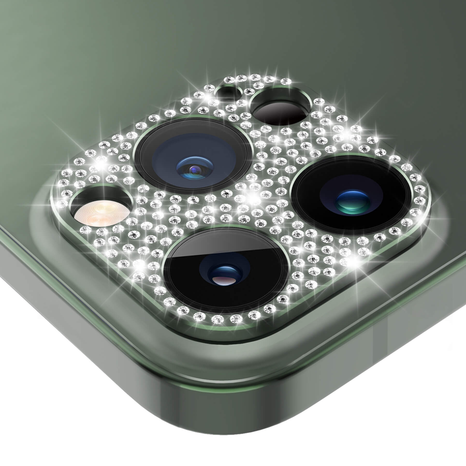 iPhone 13 Pro Max camera lens protector - diamond alpine green