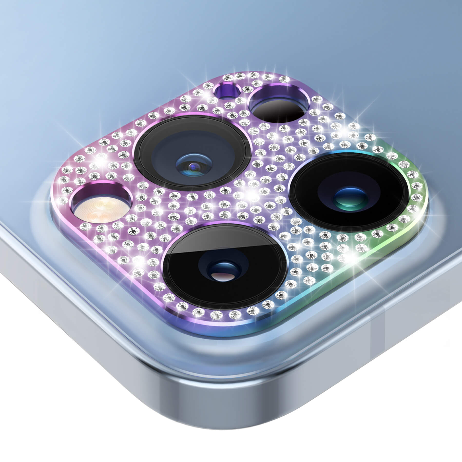 iPhone 13 Pro Max camera lens protector - diamond colorful