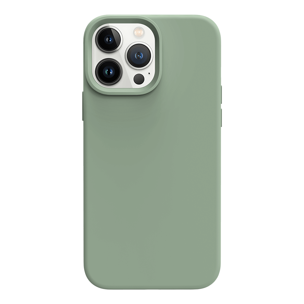 iPhone 13 Pro Max silicone case - calke green#color_calke green