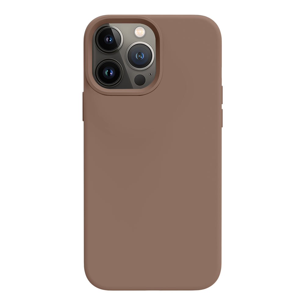 iPhone 13 Pro Max silicone case - light brown#color_light brwon