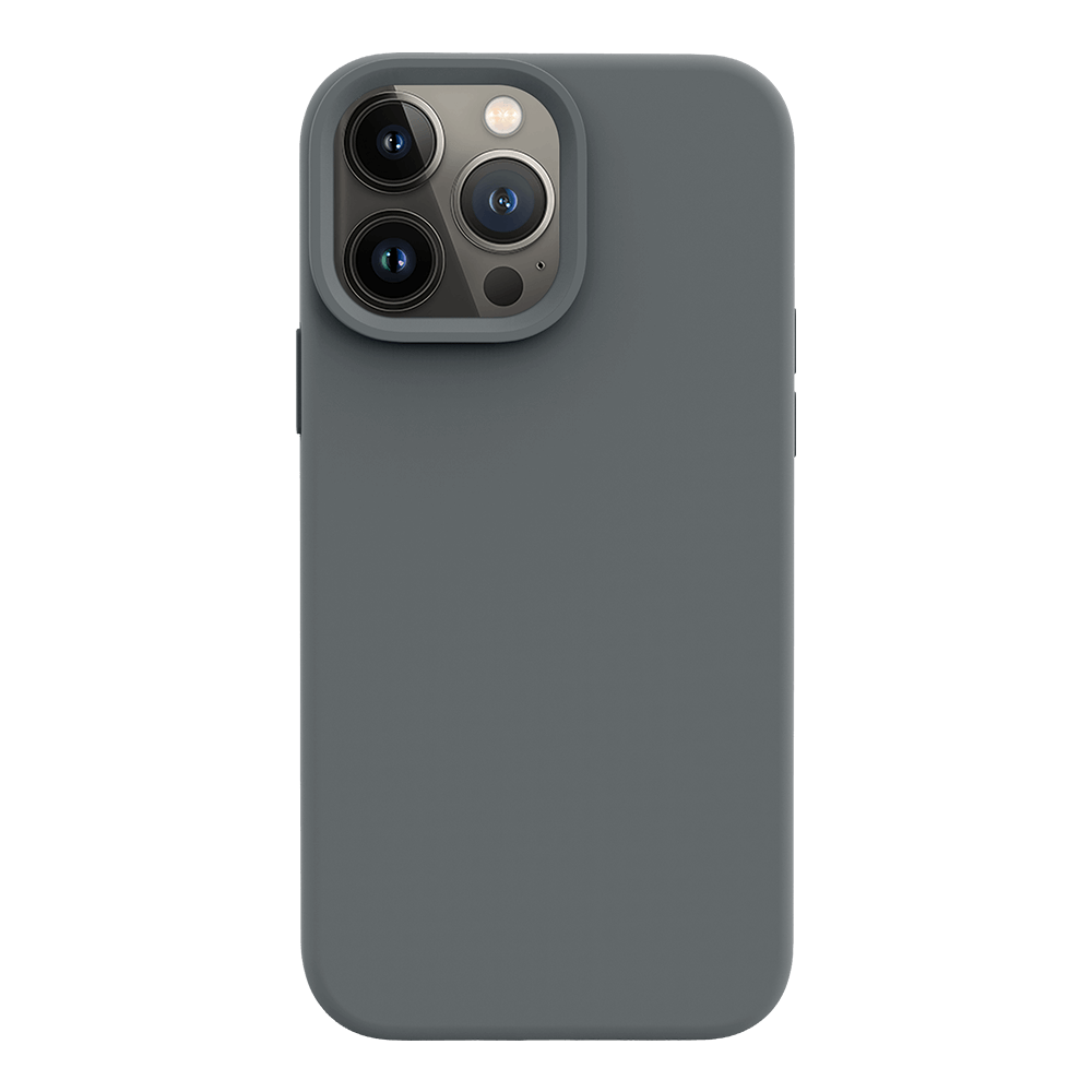 iPhone 13 Pro Max silicone case - space gray#color_space gray