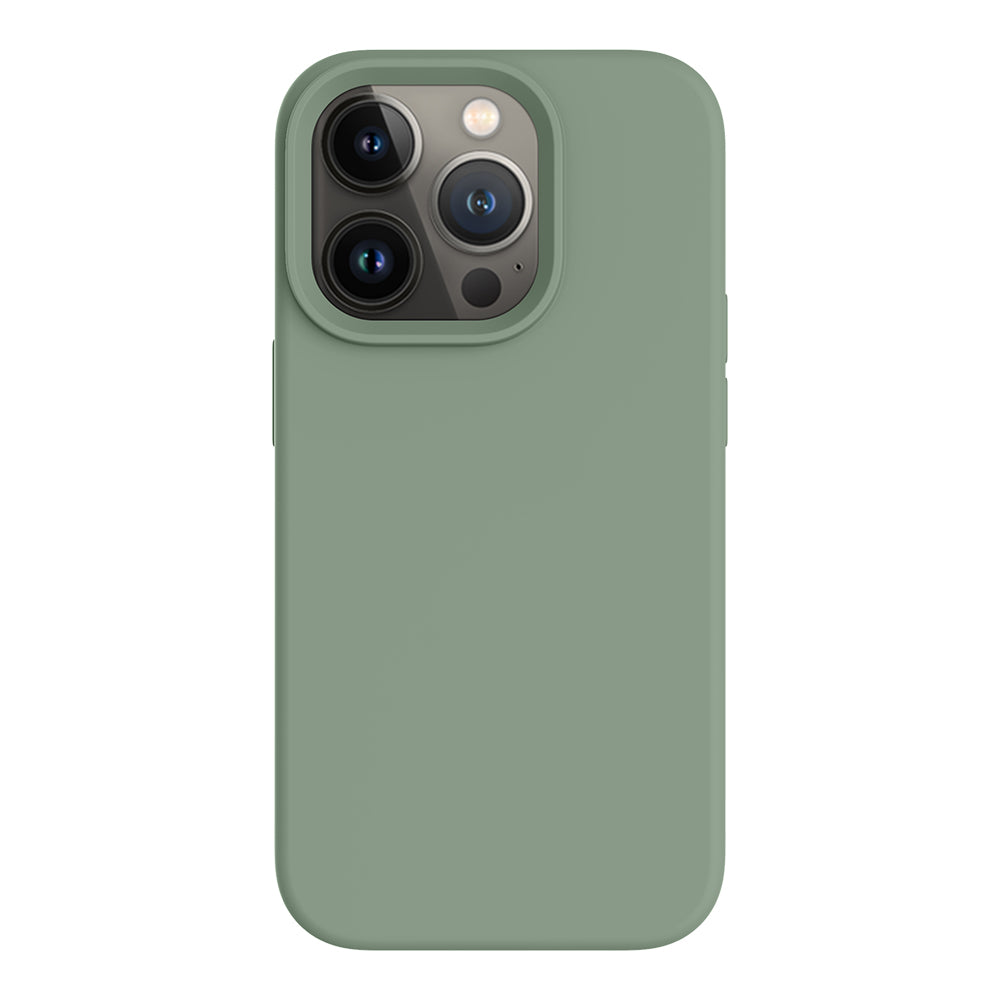 iPhone 14 Pro silicone case - calke green#color_calke green